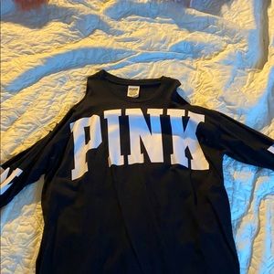 long sleeve shoulder showing shirt